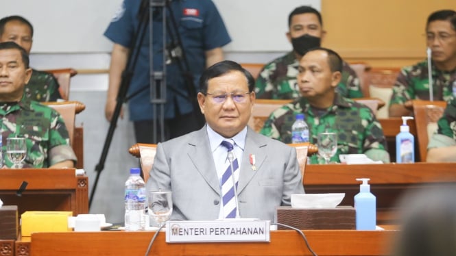Menhan Prabowo Subianto, Rapat Kerja dengan Komisi 1 DPR