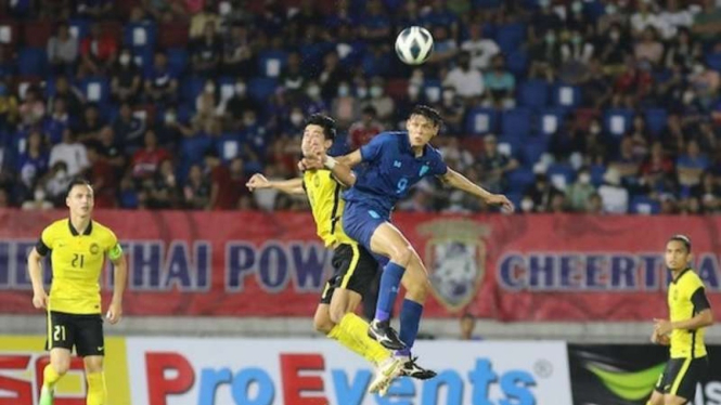 Duel Thailand vs Malaysia di King's Cup 2022