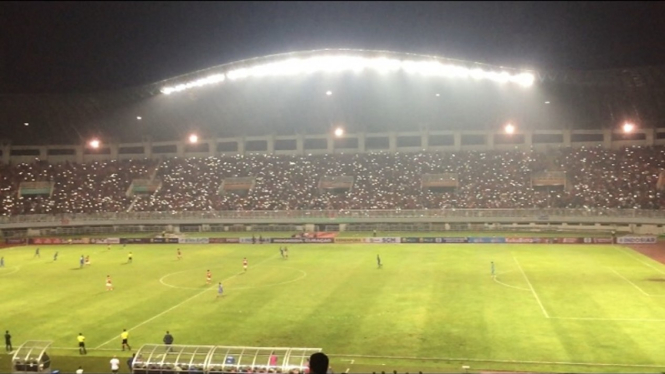 Indonesia vs Curacao di Stadion Pakansari