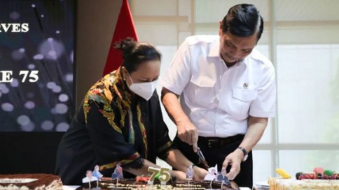 Luhut Binsar Pandjaitan rayakan ulang tahun ke-75