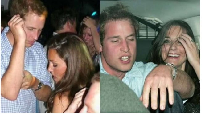 Pangeran William dan Putri Kate Middleton saat selesai clubbing