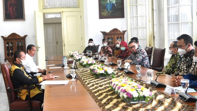 Presiden Jokowi terima perwakilan KAHMI di Istana Bogor