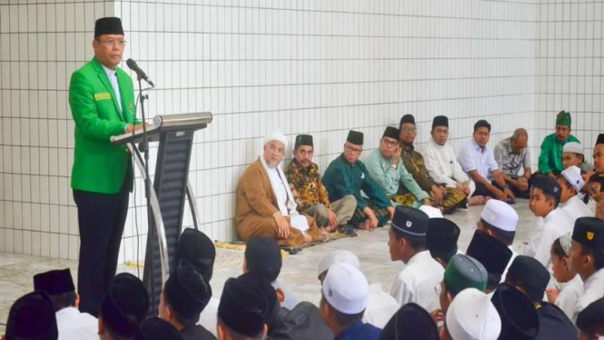 Plt Ketum PPP Muhamad Mardiono bersilaturahmi ke Ponpes Babussalam, Pekanbaru
