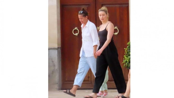 Amber Heard dengan mantan wanitanya, Bianca Butti