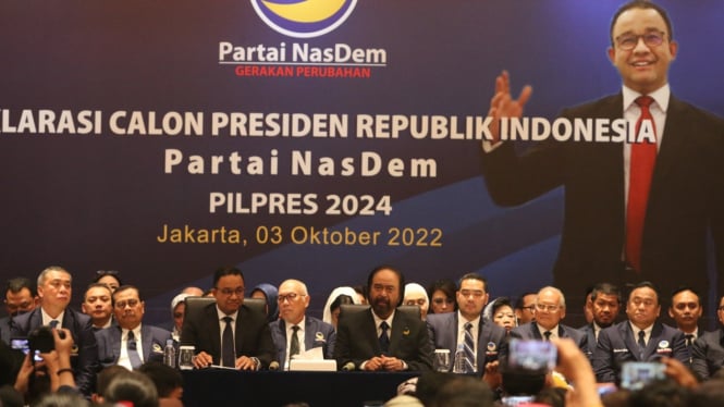 Deklarasi Calon Presiden Partai Nasdem Usung Anies Baswedan