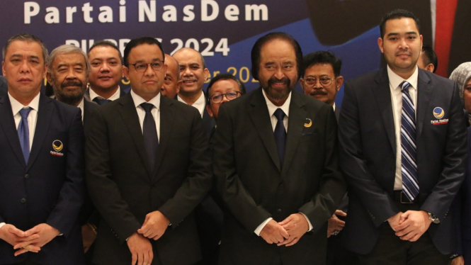 Deklarasi bakal calon presiden Partai Nasdem siap usung Anies Baswedan
