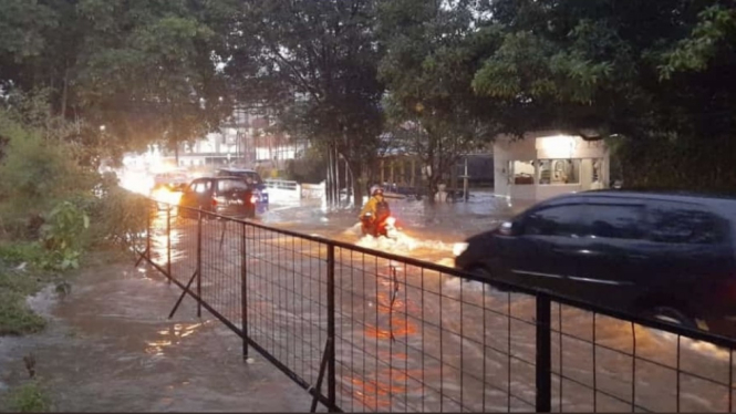 Banjir di Kawasan Kemang Jakarta Selatan