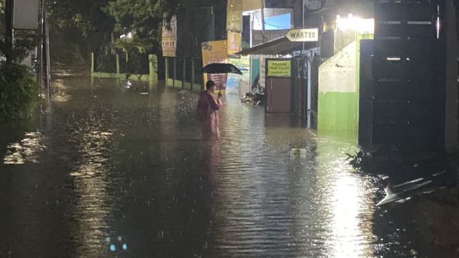 Banjir di Kawasan Kemang Jakarta Selatan