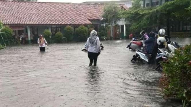 Banjir di Bekasi Jawa Barat