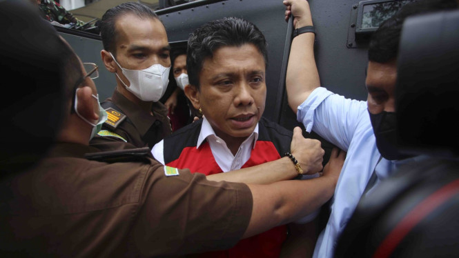 Tersangka Ferdy Sambo di Kejaksaan Agung RI