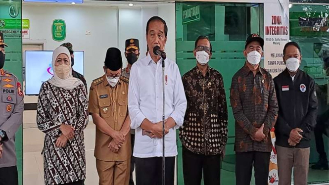 Presiden RI Joko Widodo (Jokowi) di RSSA Kota Malang