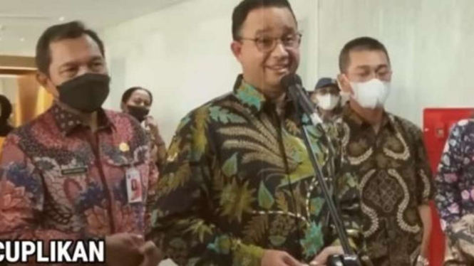 Jepretan layar sebuah video berjudul "Sah, Muhammadiyah Resmi Usung Anies di Pilpres 2024, Karena Hal Besar Ini".