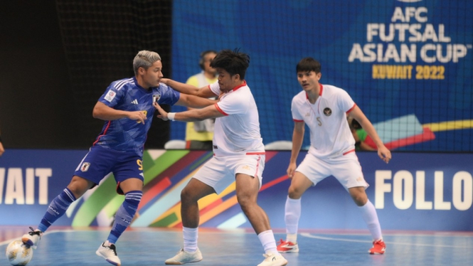 Syauqi Saud bersama Timnas Futsal Indonesia.