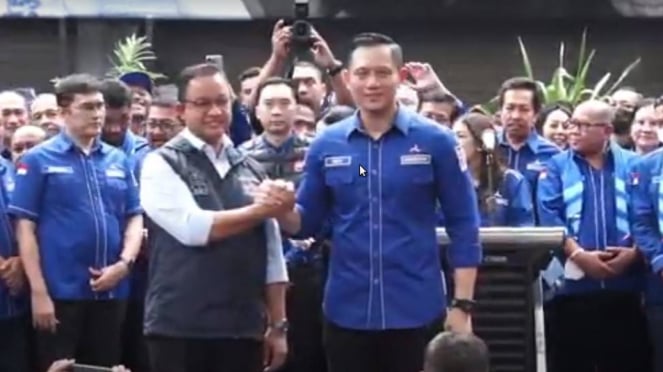 Anies Baswedan dan Ketum Partai Demokrat Agus Harimurti Yudhoyono (AHY).