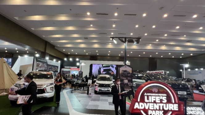 Booth Mitsubishi di pameran GIIAS Medan 2022