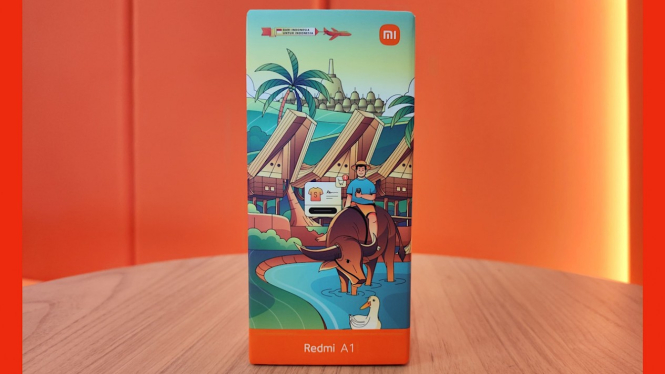 Tampilan Box Edisi Khusus Hari Sumpah Pemuda Xiaomi Redmi A1.