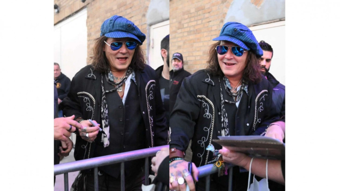Potret terbaru Johnny Depp di New York akhir pekan lalu