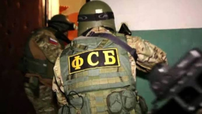VIVA Militer: Proses penangkapan terduga teroris oleh Dinas Keamanan Rusia