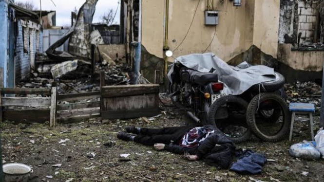 VIVA Militer: Mayat warga sipil tergeletak di Republik Rakyat Donetsk (DPR)