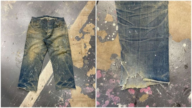 celana jeans dari tahun 1880-an 