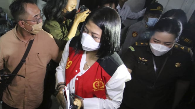 Putri Chandrawathi Usai Sidang Pembunuhan Brigadir J