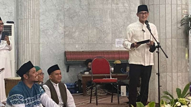 Peringati Maulid Nabi, Sandiaga Tekankan Pentingnya Tiru Sifat Rasulullah