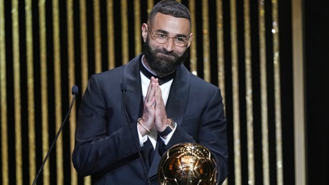 Karim Benzema raih Ballon d'Or