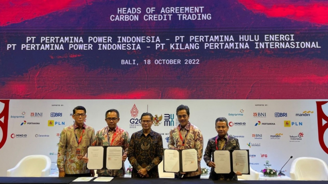 Pertamina Hulu Energi Tandatangani Perjanjian Karbon Kredit