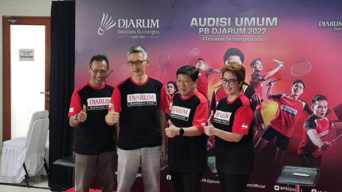 Konferensi pers Audisi Umum PB Djarum 2022