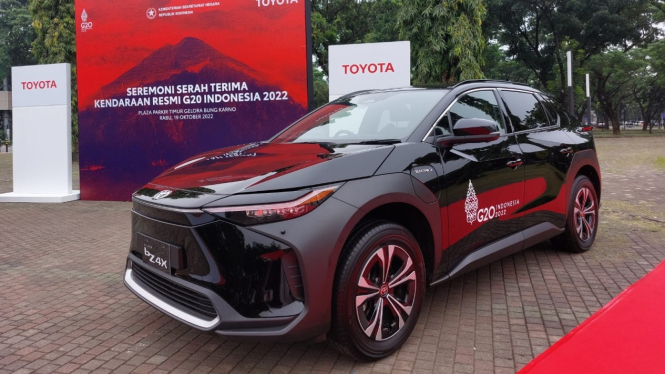 Mobil listrik Toyota bZ4X jadi kendaraan KTT G20 di Bali