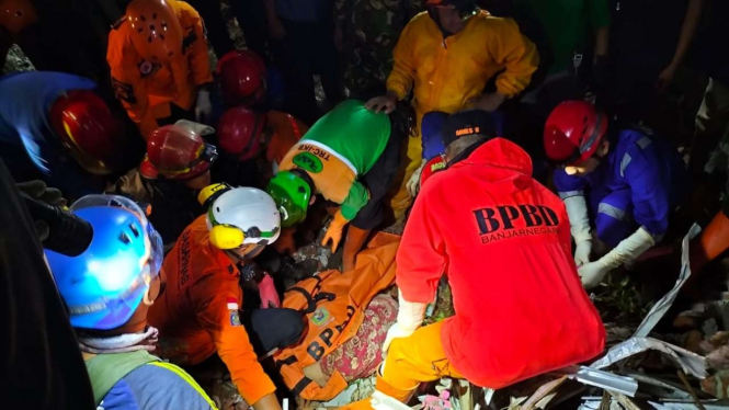 Korban tanah longsor di Banjarnegara, Jawa Tengah