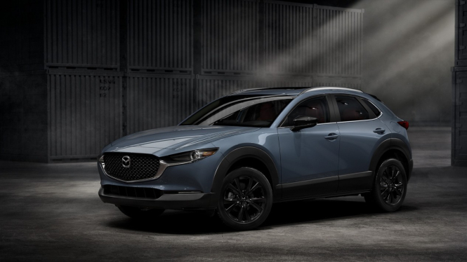 Ilustrasi gambar mobil Mazda CX-30 terbaru