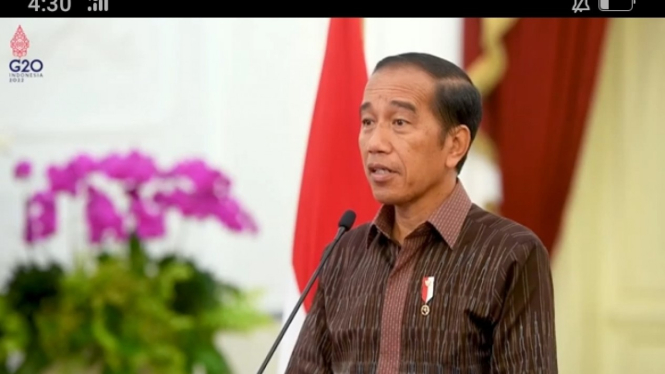 Presiden Jokowi sampaikan sambutan secara virtual di Dies Natalie USU