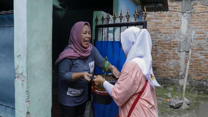 Mak Ganjar menanam 400 pohon cabai dan memberikan ke warga