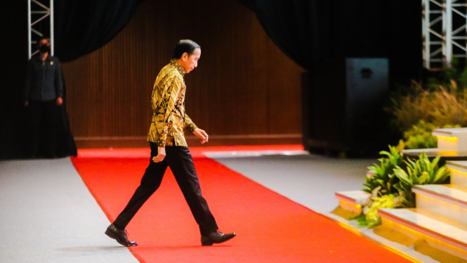 Presiden Jokowi di HUT Golkar ke-58