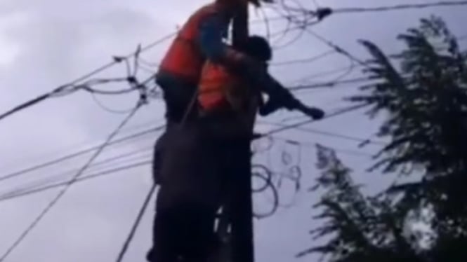  Viral Petugas PLN Kesetrum Listrik