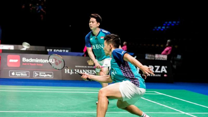 Ganda putra Indonesia, Marcus Fernaldi Gideon/Kevin Sanjaya Sukamuljo.