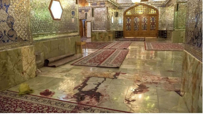 Masjid Shah Cheragh di kota Shiraz setelah serangan ISIS