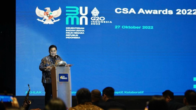 Menteri BUMN Erick Thohir.