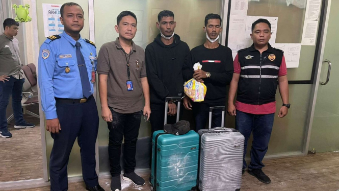 Dua Penyelundup Sabu-sabu di Bandara Kualanamu Sumut Ditangkap
