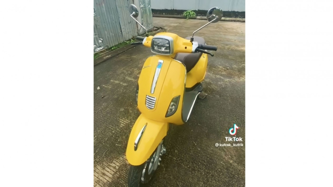 Viral ada motor listrik mirip vespa