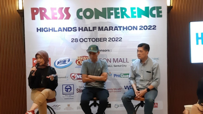 Konferensi pers Highlands Half Marathon 2022