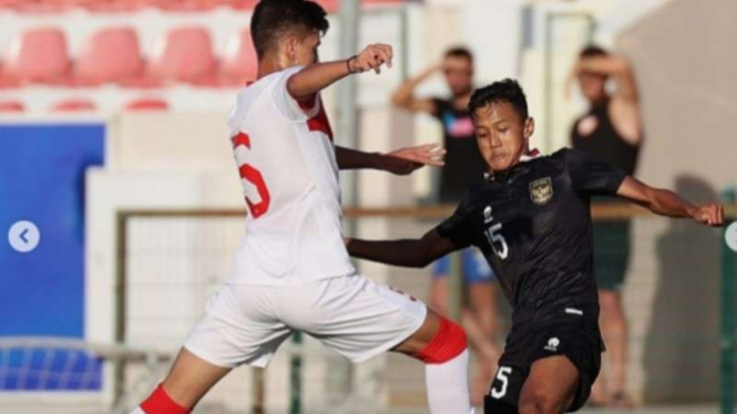 Timnas Indonesia U-20 saat menghadapi Turki U-20