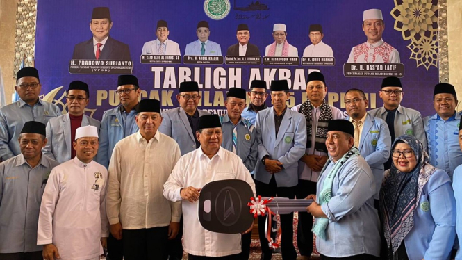 Prabowo Subianto hadir dalam HUT BKPRMI ke-45.