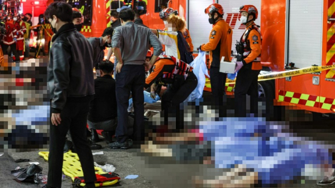 Sebanyak 149 orang tewas dan 78 lainnya luka saat perayaan Halloween di Itaewon, Korea Selatan, Sabtu 29 Oktober 2022.