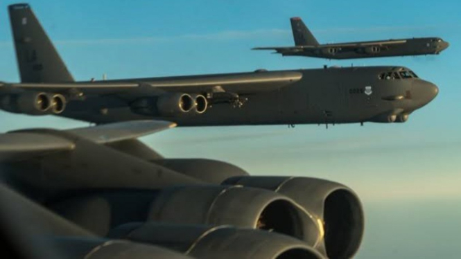 VIVA Militer: Pesawat pembom Boeing B-52 Strarofortress militer Amerika Serikat