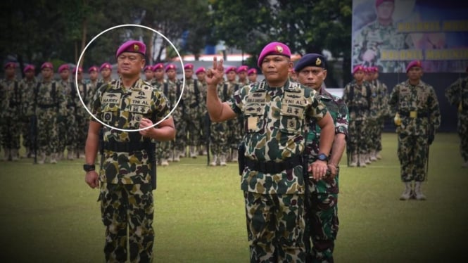 VIVA Militer: Serah terima jabatan Komandan Brigif 4 Marinir TNI Angkatan Laut.