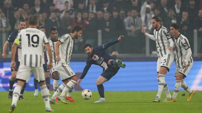 Juventus vs PSG di Liga Champions