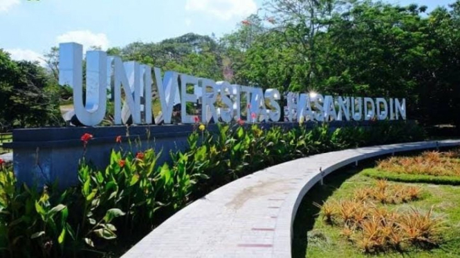 Ilustrasi kampus Universitas Hasanuddin, Makassar, Sulawesi Selatan