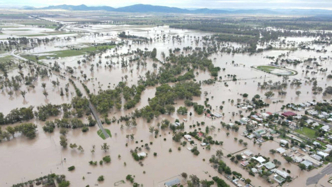 Ilustrasi banjir di Australia 